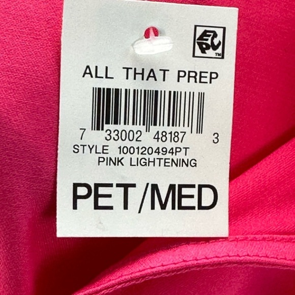 Charter Club Sleeveless Mock Ruffle Tie Neck - Hot Pink - size Petite Medium - Picture 6 of 10